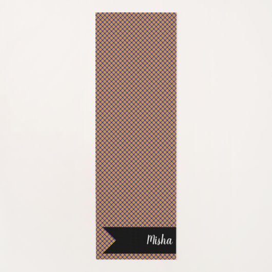 Rainbow Check Schotse Tartan Plaid Pattern Yogamat (Voorkant)