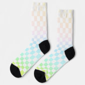 Rainbow Check Socks Sokken (Links)
