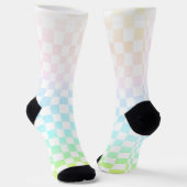 Rainbow Check Socks Sokken (Gebogen)