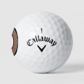Rainbow Check Tartan Clan Pset Golf Balls Golfballen (Logo)