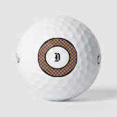Rainbow Check Tartan Clan Pset Golf Balls Golfballen (Voorkant)