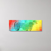 Rainbow Cheetah Canvas Afdruk (Voorkant)