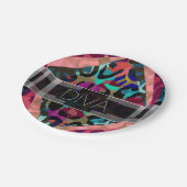 Rainbow Cheetah Diva Papieren Bordje (Gekanteld)