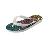 Rainbow Cheetah Kinder Teenslippers (Schuin)