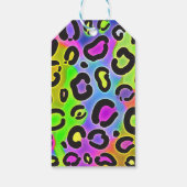 Rainbow Cheetah Leopard Birthday Party Gift Label Cadeaulabel (Achterkant)