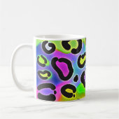 Rainbow Cheetah Leopard Color Glamor Coffee Mok (Links)