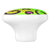 Rainbow Cheetah Leopard Print Kleurrijke Bright Keramische Knop (Zijkant)