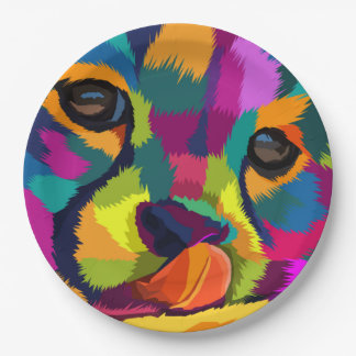 Rainbow Cheetah Papieren Bordje
