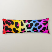 Rainbow Cheetah Print Body Pillow Lichaamskussen (Achterkant)