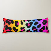Rainbow Cheetah Print Body Pillow Lichaamskussen (Voorkant)