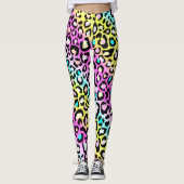 Rainbow Cheetah print leggings (Voorkant)