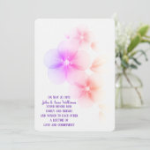 Rainbow Cherry Blossom Wedding Invitation Kaart (Staand voorkant)
