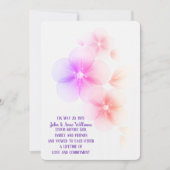 Rainbow Cherry Blossom Wedding Invitation Kaart (Voorkant)