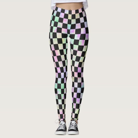 RAINBOW CHESS-LEGGINGS LEGGINGS (Voorkant)