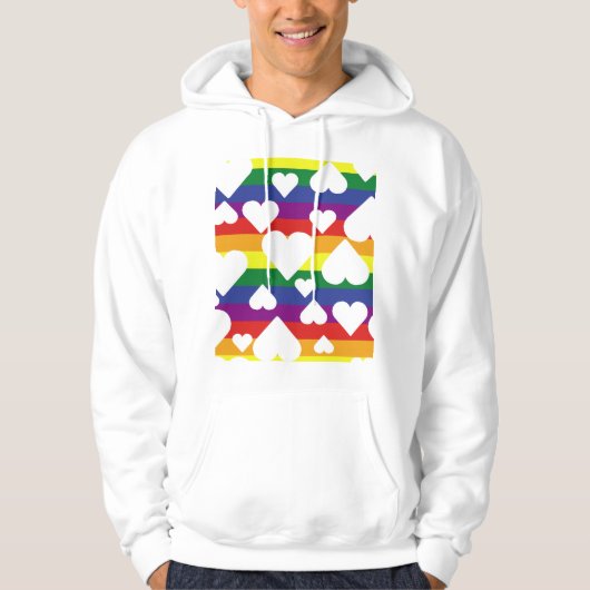 Rainbow Chest Hoodie (Voorkant)
