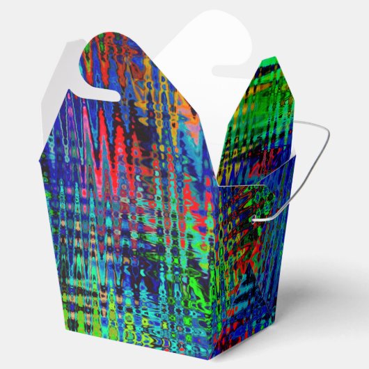 Rainbow Chevron Abstract Bedankdoosjes (Geopend)
