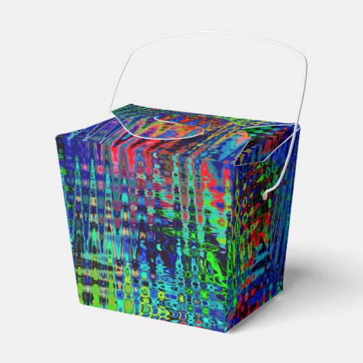 Rainbow Chevron Abstract Bedankdoosjes (Voorkant Zijde)