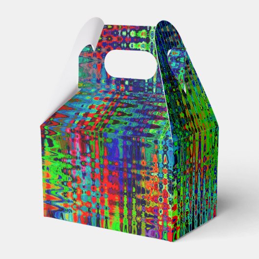 Rainbow Chevron Abstract Bedankdoosjes (Achterkant)
