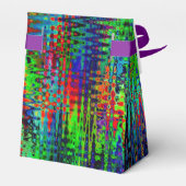 Rainbow Chevron Abstract Bedankdoosjes (Achterkant)