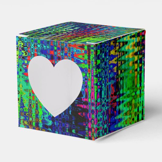 Rainbow Chevron Abstract Bedankdoosjes (Voorkant Zijde)