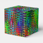Rainbow Chevron Abstract Bedankdoosjes (Achterkant)