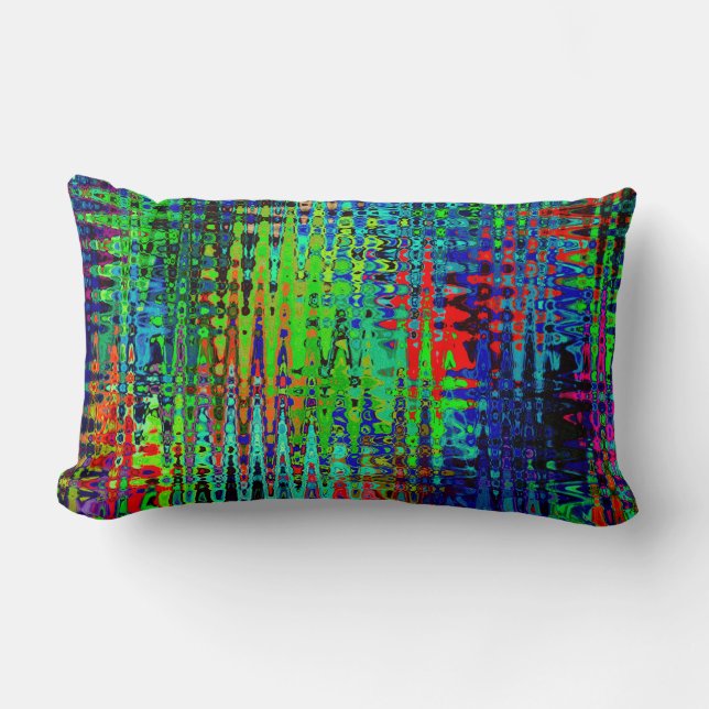 Rainbow Chevron Abstract Kussen (Voorkant)