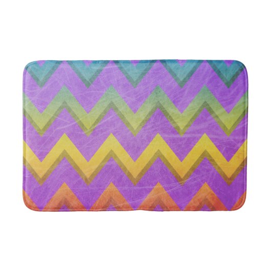 Rainbow Chevron by Shirley Taylor Badmat (Voorkant)