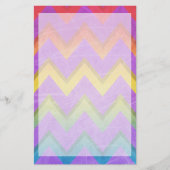 Rainbow Chevron by Shirley Taylor Briefpapier (Voorkant)