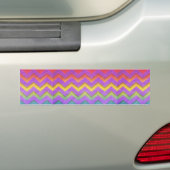 Rainbow Chevron by Shirley Taylor Bumpersticker (Op auto)