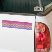 Rainbow Chevron by Shirley Taylor Bumpersticker (Op Truck)