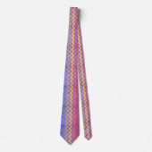 Rainbow Chevron by Shirley Taylor Stropdas (Voorkant)