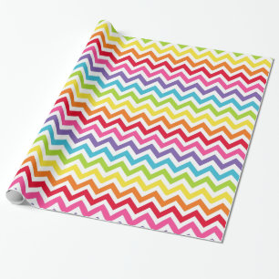 Rainbow Chevron cadeauverpakking Cadeaupapier