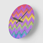 Rainbow Chevron door Shirley Taylor Ronde Klok (Hoek)