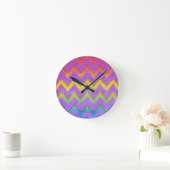 Rainbow Chevron door Shirley Taylor Ronde Klok (Huis)