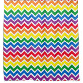 Rainbow Chevron Douchegordijn (Voorkant)