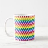 Rainbow Chevron Gay Pride Koffiemok (Links)