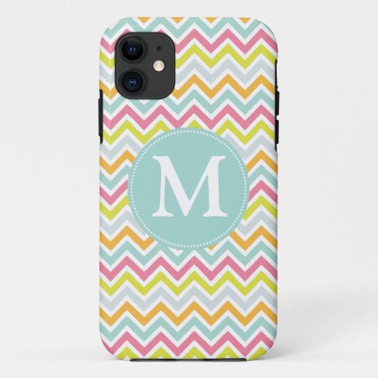 Rainbow Chevron, gepersonaliseerd Case-Mate iPhone Case (Achterkant)
