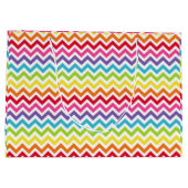 Rainbow Chevron Gift Bag Groot Cadeauzakje (Achterkant)