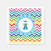Rainbow Chevron Gumball party servetten (Voorkant)