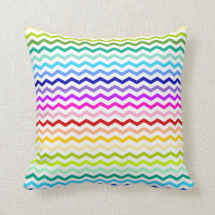 Rainbow chevron kussen