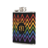 Rainbow Chevron Pattern-kolf Heupfles (Links)