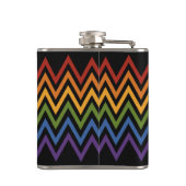 Rainbow Chevron Pattern-kolf Heupfles (Achterkant)
