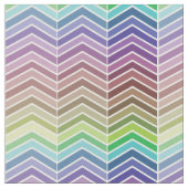 Rainbow Chevron Pattern Stof (Close Up)