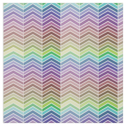 Rainbow Chevron Pattern Stof (Swatch)