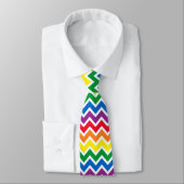 Rainbow Chevron Stropdas (Gebonden)