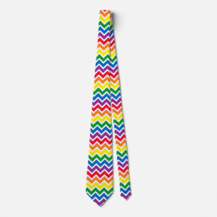 Rainbow Chevron Stropdas
