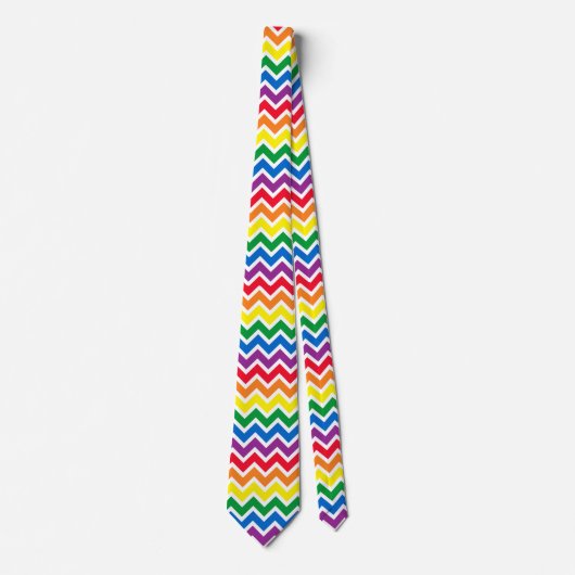 Rainbow Chevron Stropdas (Voorkant)