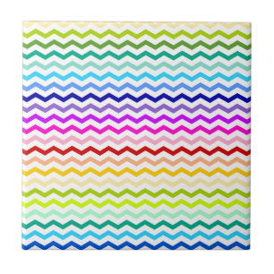 Rainbow chevron tegeltje