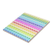Rainbow chevron tegeltje (Zijkant)