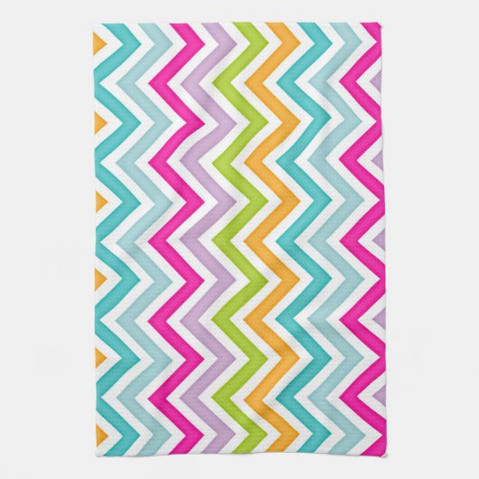 Rainbow Chevron Theedoek (Verticaal)